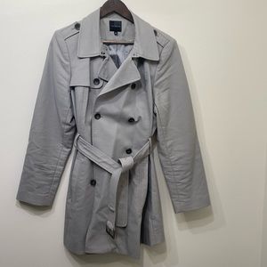 Grey trench coat